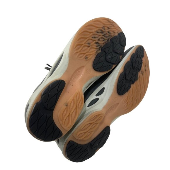 Ecco Womens Size 7 EU 38 Gray Pink Mesh Comfort Walking Shoes Casual Lightweight - Picture 4 of 13